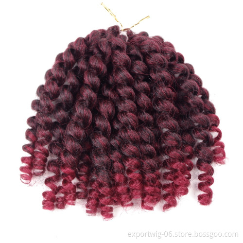 Short wand curl crochet braid soft baby curls braiding hair at cheap price jamaican bounce crochet braids hair